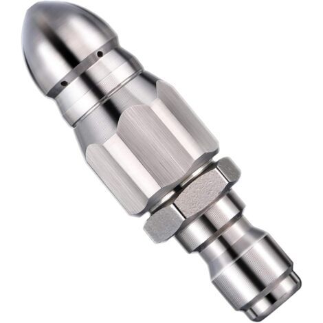 Buse à Jet d'eau - Outil de Nettoyage de pulvérisateur de Lavage - Mini buse de Jet d'égout compacte et Durable, buse de Tuyau de vidange sous Pression, connecteur Rapide de 1/4(1Pcs)