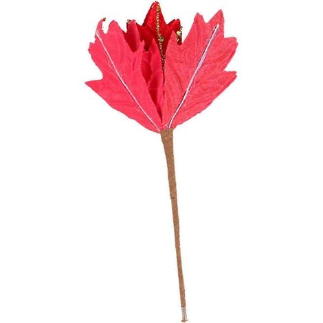 Décorations de Noël scintillantes, vase, centre de table, pics de Noël artificiels pour l'hiver, lieu de fête, emballage cadeau, soirée-Red (1/5)