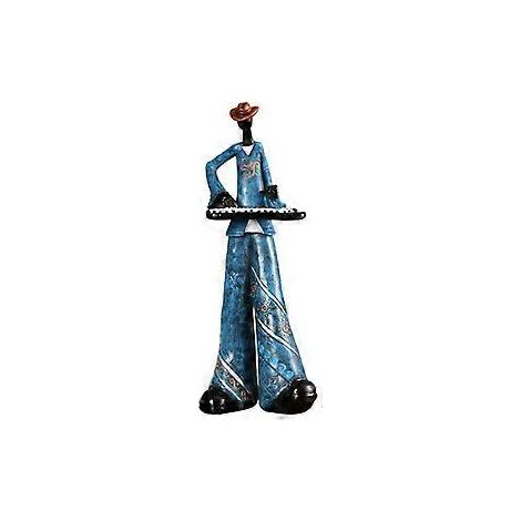 Jazzband-Musikerfiguren, Vintage-Musikerfiguren, Harzstatuen, Tischdekoration, Retro-Skulptur H