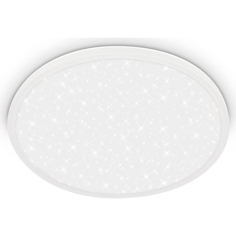 Panneau LED à lumière indirecte, ciel étoilé, lumière blanche neutre, lustre salon, lustre chambre, luminaire plafonnier, lustre cuisine, plafonnier salon, 37,5x4,5 cm, blanc (1/5)
