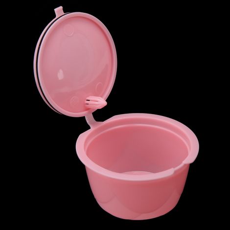 Compatible avec les capsules de café Dolce Nescafé, filtre réutilisable, coquilles à café, lot de 5, rose (1/5)