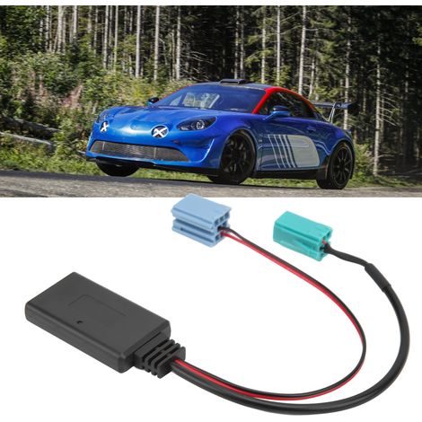 Bluetooth 5.0-Aux-Kabeladapter mit grünem/blauem 6/8-poligem Mini-ISO-Anschluss für Renault-Autoradios - aktualisierte Liste. (1/5)