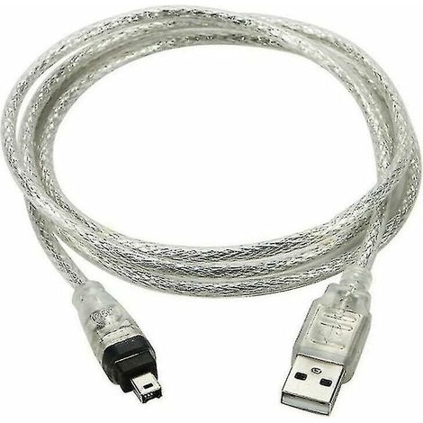 Adaptateur USB Mâle vers Firewire IEEE 1394 4 Broches - Câble ILink pour Caméra DV - 120 cm (1/2)