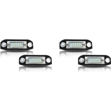 Stück weiße LED-Kennzeichenbeleuchtung ohne Fehler für Volvo S80 XC90 S40 V60 XC60 S60 C70 V50 XC70 V70()
