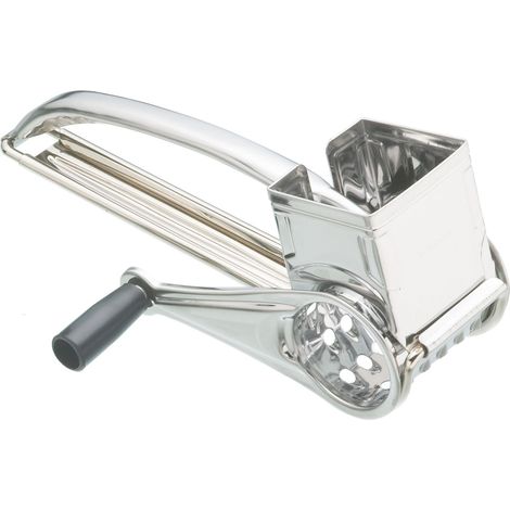 Kitchencraft grattugia rotante in acciaio inox con tre tamburi
