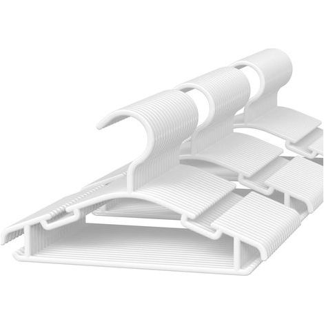 Cintres pour bébé pour placard – Cintres pour bébé, lot de 60 cintres en plastique pour enfants, cintres pour vêtements pour nourrissons et tout-petits, blancs (1/5)