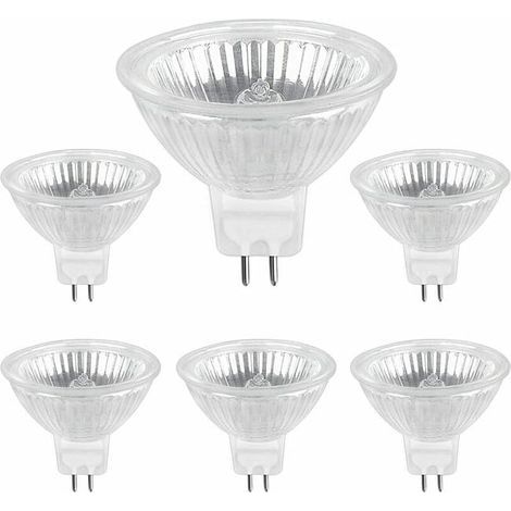 Ampoule Halogene GU5.3 50W 12V, 800lm Blanc Chaud 2700K Dimmable, Ampoule Spot Halogène MR16, pack de 6 (1/5)