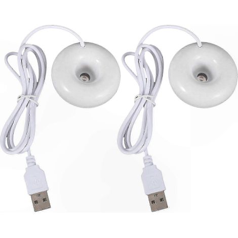Lot de 2 mini-humidificateurs, purificateur d'air portable USB pour la maison et le bureau (1/5)