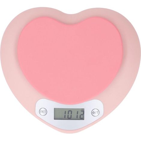 Balance de Cuisine Numérique 1g Précision 5kg Balance Alimentaire Rechargeable en Forme de Coeur pour la Cuisson de la Cuisson