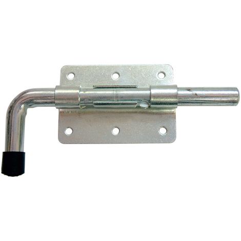 Verrou pistolet acier zingué blanc sans gâche diamètre du pêne 16 mm - TORBEL INDUSTRIE