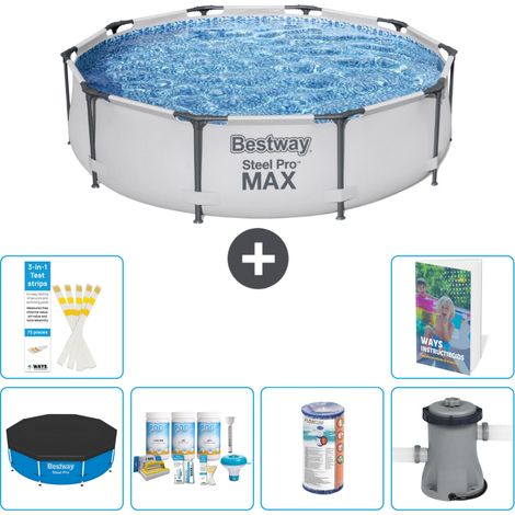 Bestway Steel Pro MAX Rund - 305x76 cm - 7-teilig S34