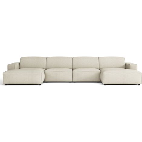 Selsey Sellmo - Canapé d'angle - 368 cm - Chenille Crème (1/5)
