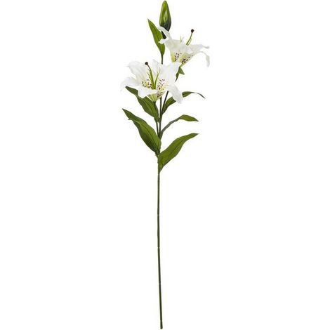 Madonna Lily Spray (Single Stem Flower) - Plastic - Height 87 cm - White