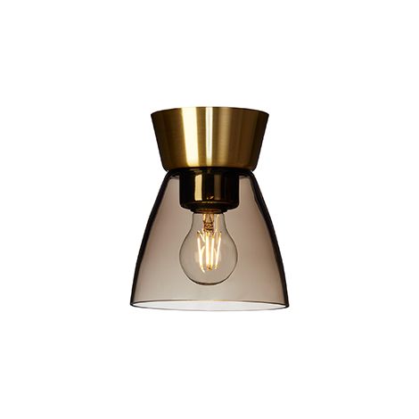 Bizzo Spot encastré plat noir, verre fumé x