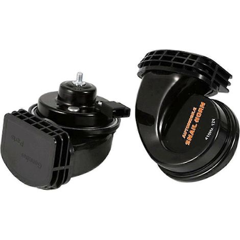 Klaxon pneumatique 12 V 110 dB puissant, étanche, pour moto, voiture, camion, SUV et bateau. (1/5)