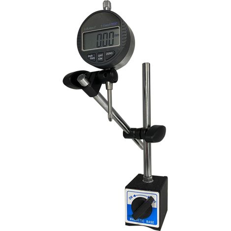 Kit de mesure RS PRO 1 base magnétique MB-1, 1 indicateur numérique Plunger, 25 mm/1 pouce de course ( Prix pour 1 )