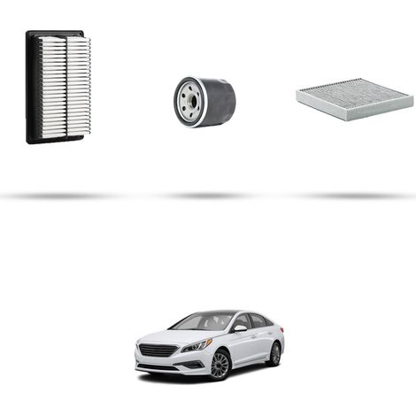 Kit tagliando 3 filtri compatibile con Hyundai Sonata VII  2.4 138kw dal 2017 (1/5)