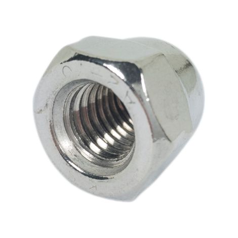 Écrou borgne en acier inoxydable M12 A2 DIN1587, lot de 5 (1/5)