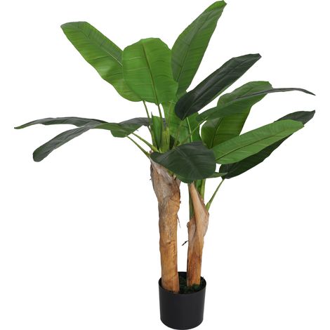 Bananier artificiel 120 cm avec pot décoration intérieure