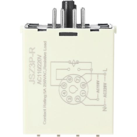 Relais Temporisé Cycle Retard Interrupteur Contrôleur JSZ3P‑R AC 110/220V Composant Électronique (1/5)
