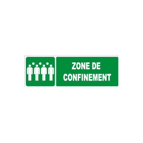 Panneau Zone de confinement - Rigide 450x150 - 4062969