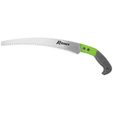 Ribiland – Scie couteau égoïne 300 mm – Lame en acier trempé – Coupe nette pour tous types de bois – Poignée antidérapante ergonomique