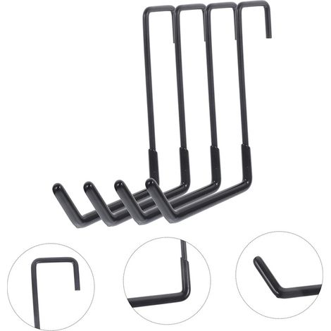 Lot de 4 Crochets en S, fixation sans perçage pour chevrons et clôture, support robuste 22,7 kg pour vélo échelle outil garage (1/5)