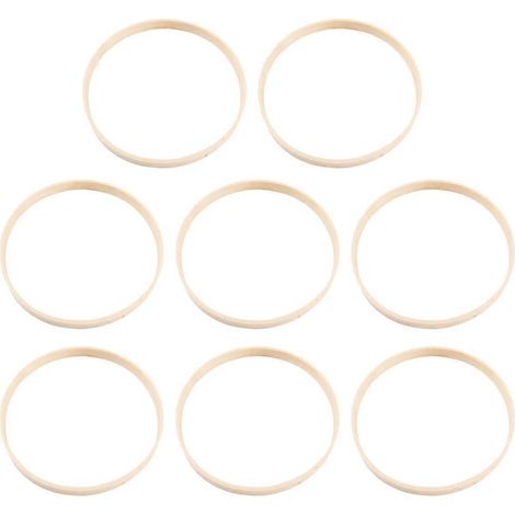 8 cercles en bambou pour couronnes, cercles en macramé, décorations murales, bricolage, cadres floraux