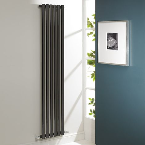 Kartell Aspen White 1800mm x 300mm Single Panel Designer Vertical Radiator - ASP18-31VSW (1/3)