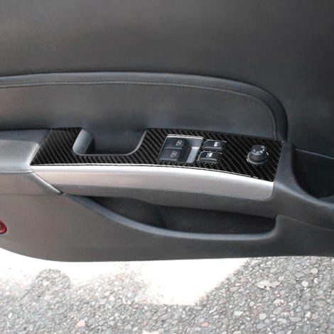Stück Fensterheberschalterabdeckungen aus Kohlefaser für Nissan 350Z 2006-2009 (1/5)