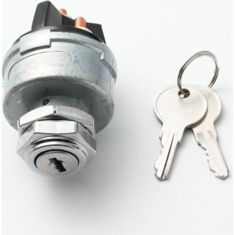 Jeu de 2 clés de contact universelles 417 pour camion, tracteur agricole, chariot élévateur et engin de chantier modifié - serrure d'allumage compatible véhicules utilitaires (1/3)