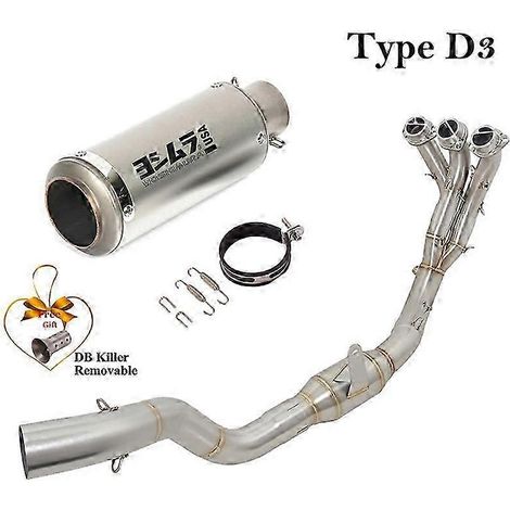 Sistema De Escape Completo Para Motocicleta, Silenciador De Tubo De Enlace Delantero Modificado, Db Killer, Para Yamaha Tracer9 Tracer 9 Gt 2021 2022( Type D3) (1/5)