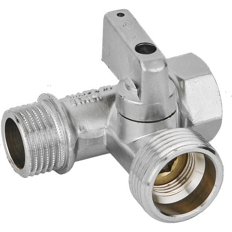 Rubinetto lavatrice a sfera a 3 vie 1/2 x 3/4 x 1/2  - dn 8