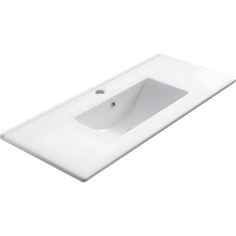Encimera de porcelana blanca de 80 cm (1/5)