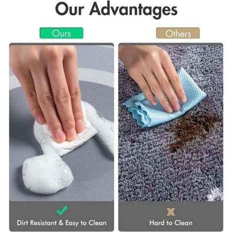 Tapis de bain absorbant - - Antidérapant - Anti-moisissure - 75x35 cm - Boue de diatomées - Séchage rapide (1/4)