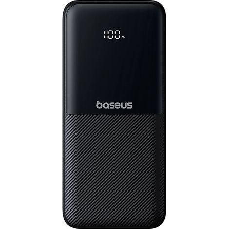 Powerbank da 10000 mAh 22,5 W con display, cavi USB-C, connettore Lightning per iPhone Lipow - Nero (1/5)