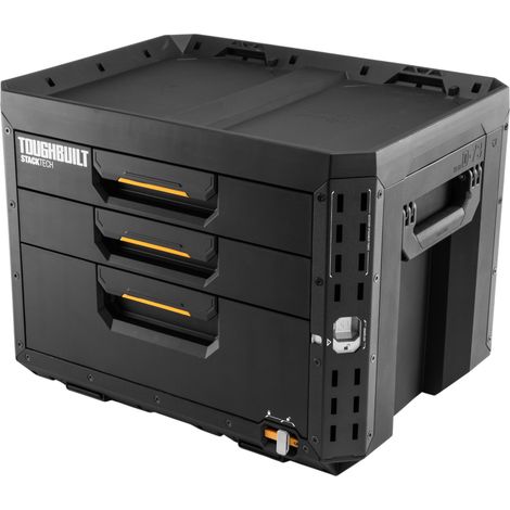 Caja de herramientas xl con 3 cajones y cerradura, stacktech, 53 x 40,5 x 39,5 cm (1/5)