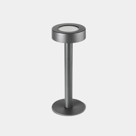Portatile IP65 Orbit Rechargeable Big Hole Cover LED 1.5 Bianco caldo - 2700K TOUCH DIMMING Grigio urbano 118lm