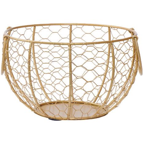 BUNTHAUS Panier de rangement en métal pour œufs de cuisine(or) (1/5)