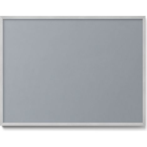 Tableau Magnétique décoratif en Métal – idéal pour Aimants - Couleur grise - Minimaliste - Cadre Argenté - 80x60 cm - Panneau Magnétique (1/5)