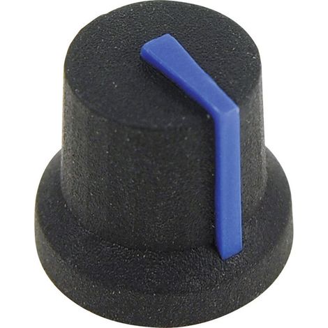 Cliff CL170851BR CL170851BR Drehknopf  Schwarz, Blau (Ø x H) 16.8 mm x 14.5 mm 1 St.