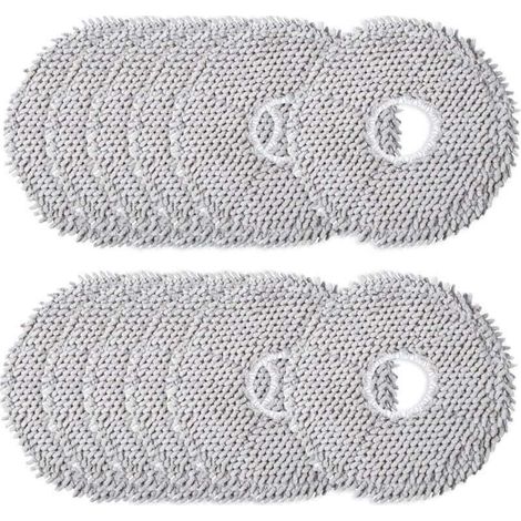 Set of 12 microfiber mopping pads – Accessories for robot vacuums – Washable – Compatible with Dreame L10s Ultra/L10 Ultra/L20 Ultra/L10s Pro Ultra Heat--DTEKGAZ