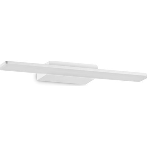 Ideal Lux MAKE-UP Applique Murale LED Intégrée 45cm Blanc, 3000K, IP54, Non Dimmable