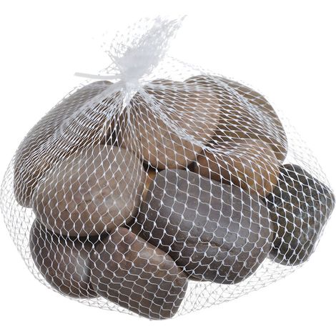 Ensemble de galets rouges de rivière, 1 kg, 4 à 6 pièces (1/5)