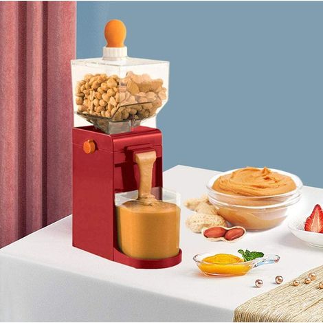Machine à beurre de cacahuète, broyeur électrique pour pâte de sésame et noix avec base antidérapante et entrée facile à utiliser.