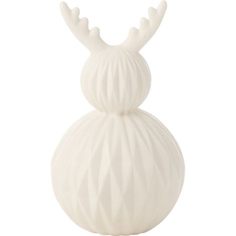 Lampe LED renne en porcelaine 23 cm (1/2)