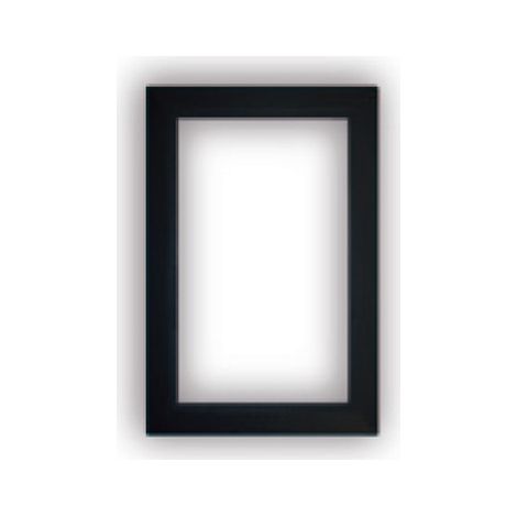 Encadrement pour Prise murale porte ronde rectangulaire - couleur au choix - noir