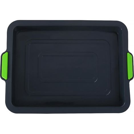 Moule À Gâteau Carré En Silicone - 34,5 X 24,5 X 3 Cm - Résistant Au Froid Et À La Chaleur - Pour Four Réfrigérateur Et Cuiseur À Vapeur - 1 Pièce (1/5)
