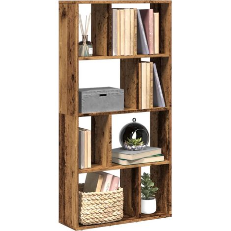 Bookcase Old Wood 60x20x120,5 cm Engineered Wood vidaXL