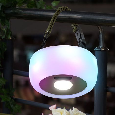 Lampe solaire décoration de jardin lumière extérieure RGB LED à couleur changeante bande lampe décorative USB H 25 cm (1/5)